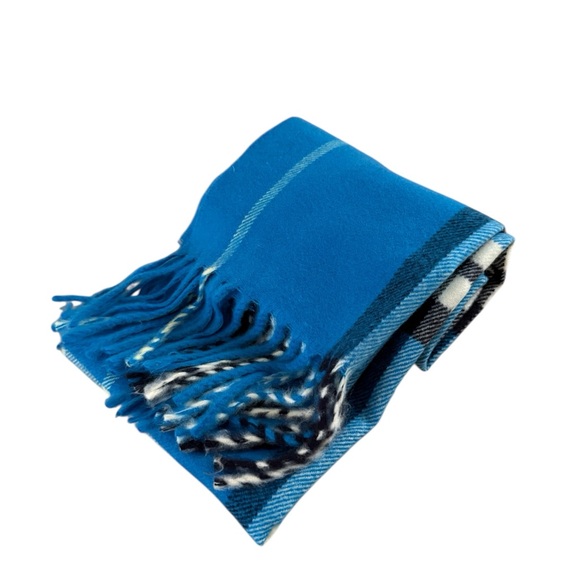 Accessories - Blue Cashmere Scarf